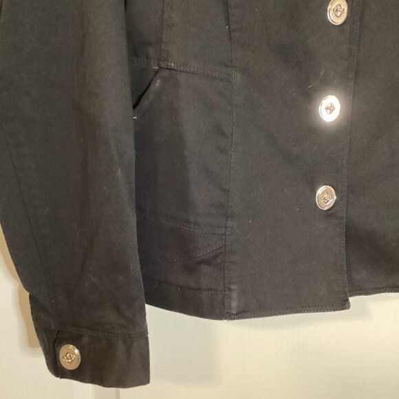 Spanner Women's Black Utility Jacket Size 8 Lightweight - Picture 3 of 10